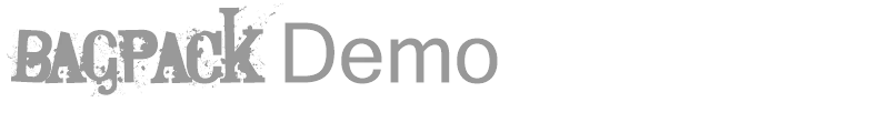 Bagpack Demo