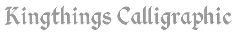 Kingthings Calligraphica 2