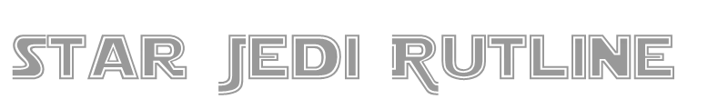 Star Jedi Logo MonoLine