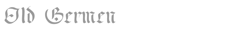 Old Germen
