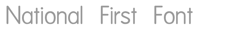 National First Font
