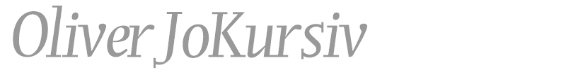 OliverJoKursiv