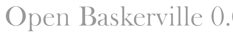 Open Baskerville 0.0.53