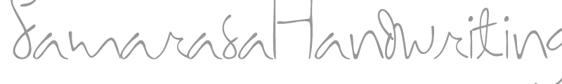 Samarasa Handwriting