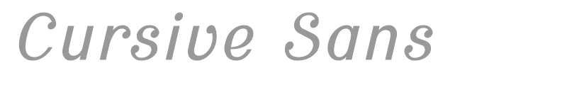 Cursive Sans