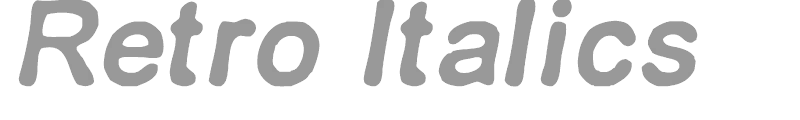 RETRO ITALICS