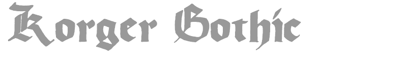 Korger Gothic Deux