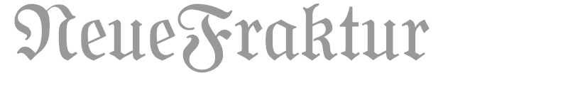 NeueFraktur