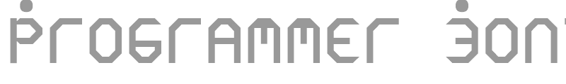 Programmer Font