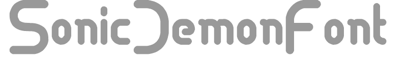 SonicDemonFont