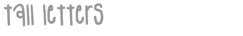 tall letters