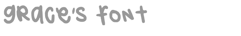 grace's font