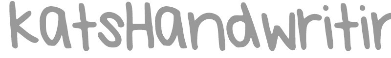 KatsHandwriting