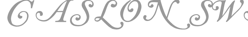 Caslon swash