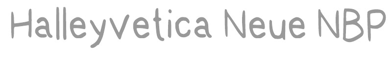 Halleyvetica Neue NBP