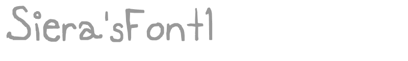 Siera'sFont1