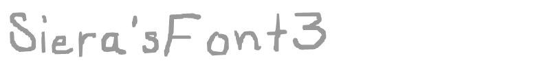 Siera'sFont3