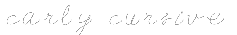 carly cursive