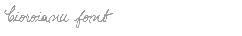 Cioroianu font
