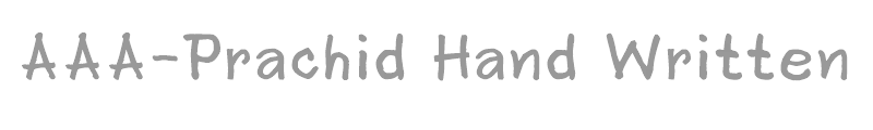 AAA-Prachid Hand Written