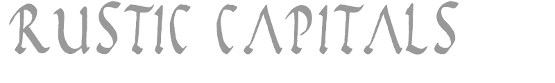 Rustic Capitals