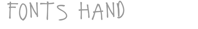 Fonts Hand