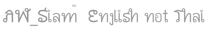 AW_Siam  English not Thai