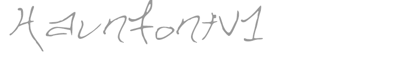 HaunFontV1