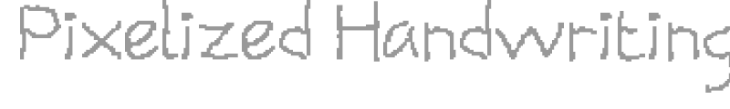 Pixelized Handwriting