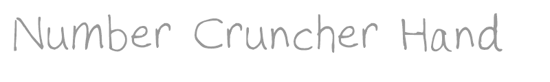 Number Cruncher Hand