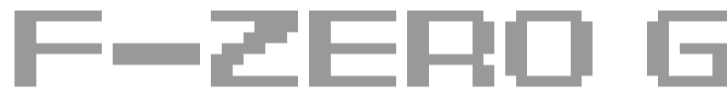 F-Zero GP Legend Font