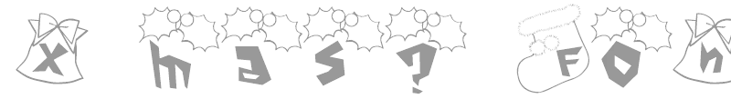 x'mas? Font
