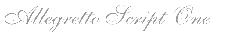 Allegretto Script One