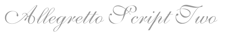 Allegretto Script Two