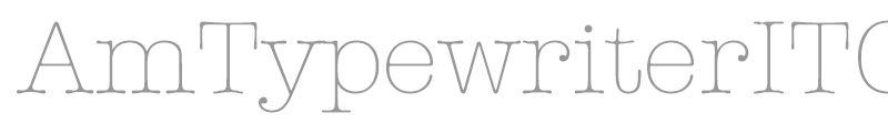 AmTypewriterITCTT