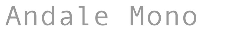 Andale Mono