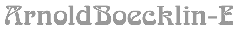 ArnoldBoecklin-ExtraBold