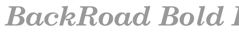 BackRoad Bold Italic