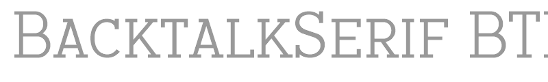 BacktalkSerif BTN SC