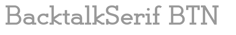 BacktalkSerif BTN
