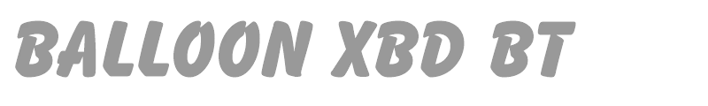 Balloon XBd BT