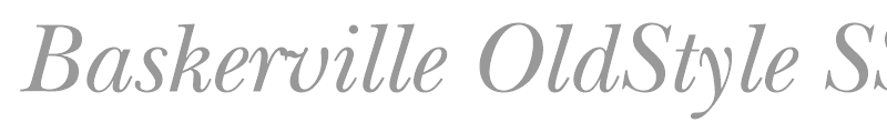 Baskerville OldStyle SSi
