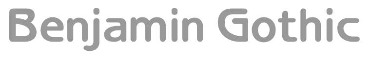 Benjamin Gothic