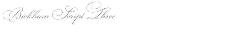 Bickham Script Three
