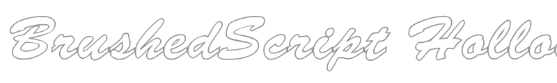 BrushedScript Hollow