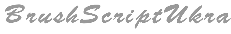 BrushScriptUkrain