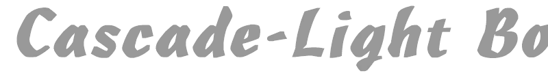 Cascade-Light Bold