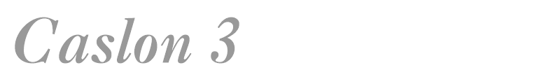 Caslon 3