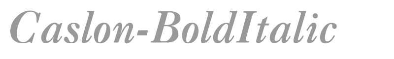 Caslon-BoldItalic