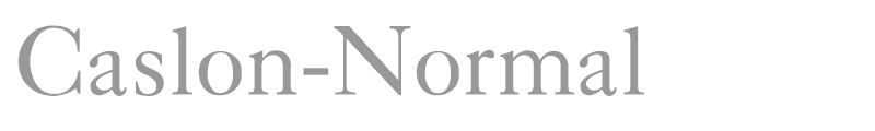Caslon-Normal